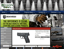 Tablet Screenshot of bulletsandbows.com